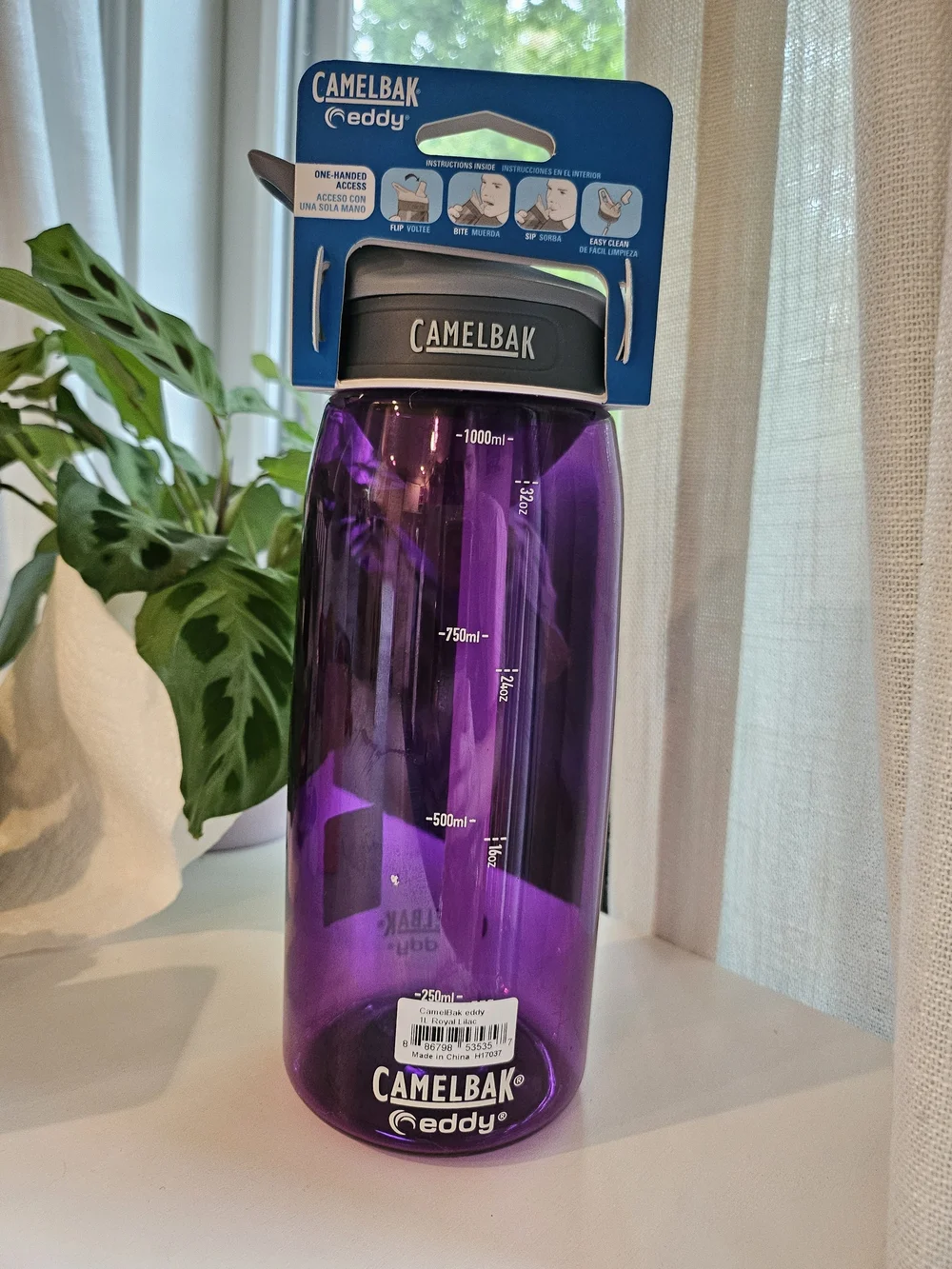 Deadstock CamelBak Eddy 1L Water Bottle Royal Lilac Purple 32oz Classic Nwt